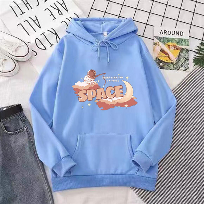 Kvinders hoodie med kreativ rumdesign Skovae