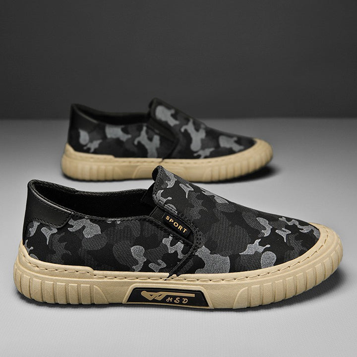 Herrer Elegante Camouflage Slip-On Sko med behagelig Indersål Stilla