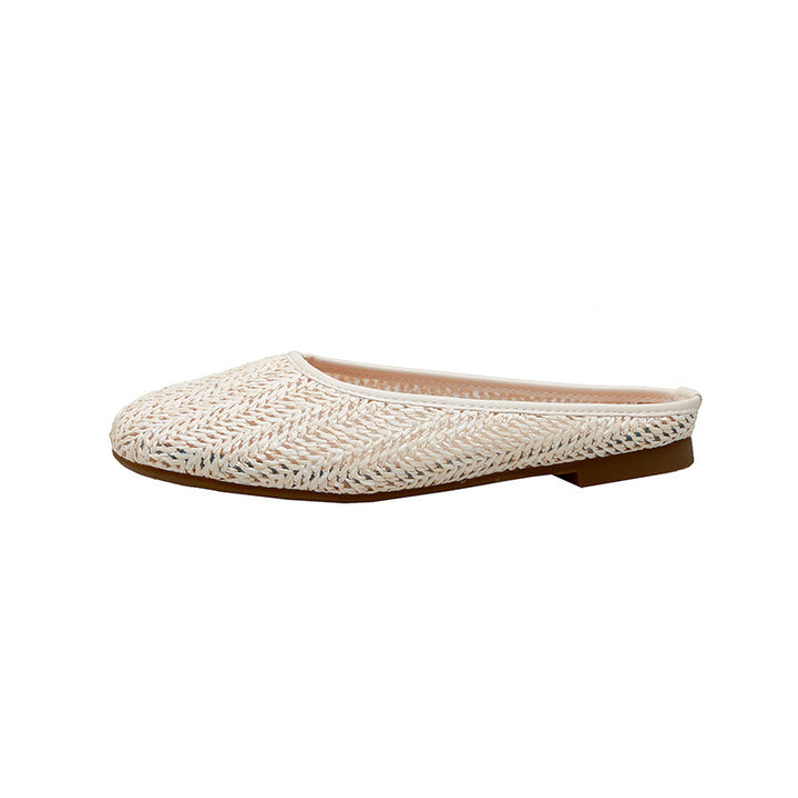 Dame Ballerinas lavet af vævet materiale med flad sål og elastisk kant Stilla