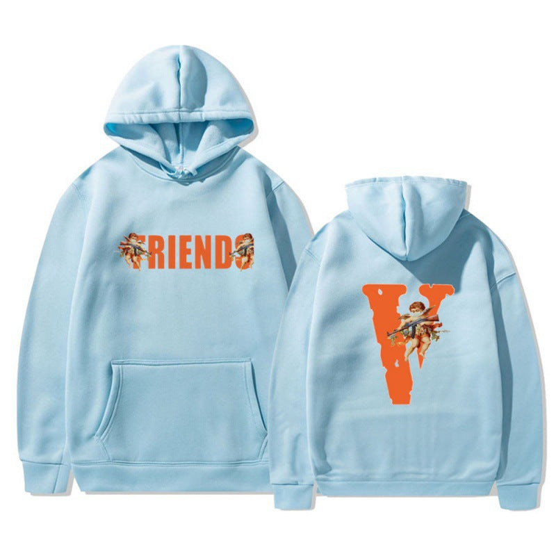 Kvinde hoodie med karakteristisk front- og rygprint Skovae