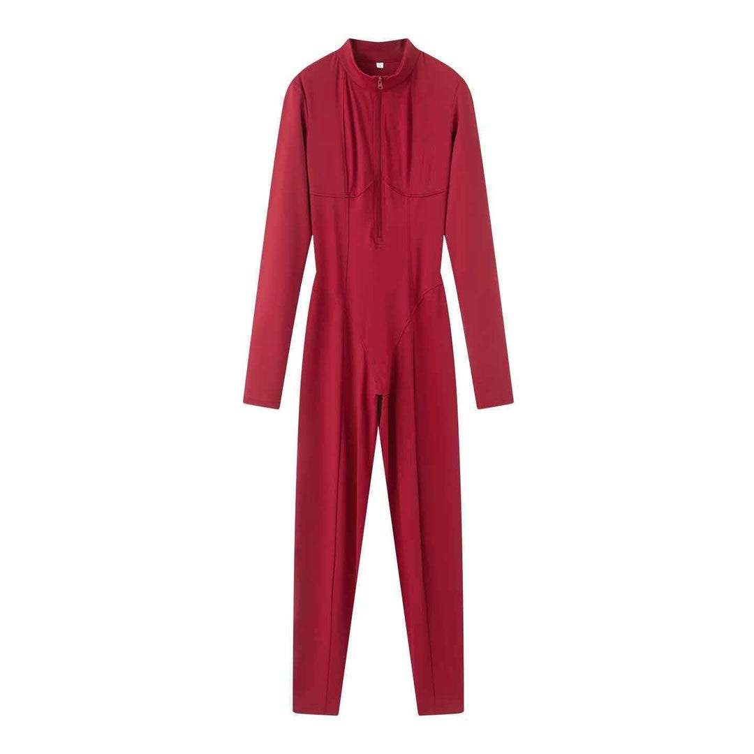 Kvinders sporty jumpsuit med lægkrave Stilla