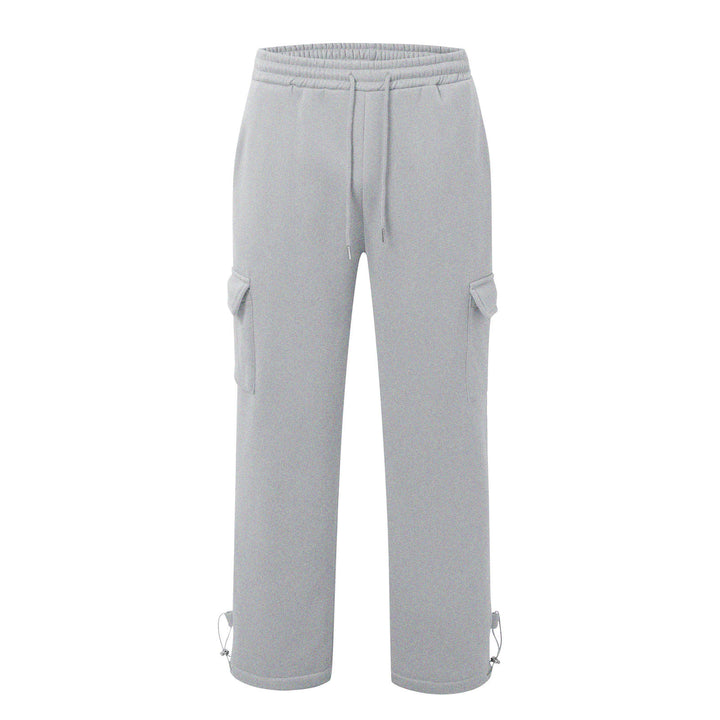 Herren nan Cargo-joggingbukser med elastisk talje, snøre og justerbar kant Skovae
