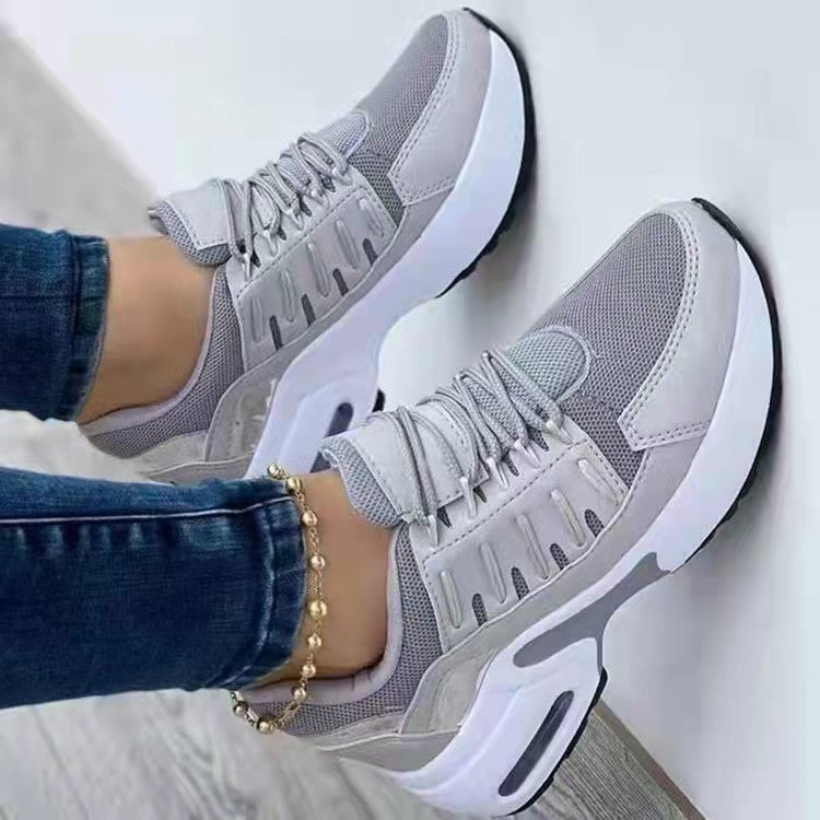 Dame Åndbare Sneakers med trendy design og stødabsorberende sål Stilla