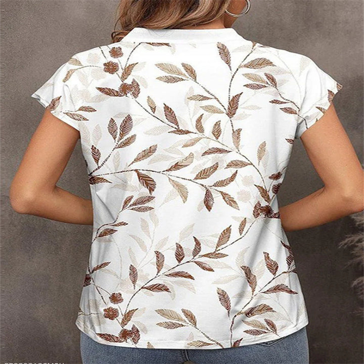 Damebluse med blomstermønster Stilla