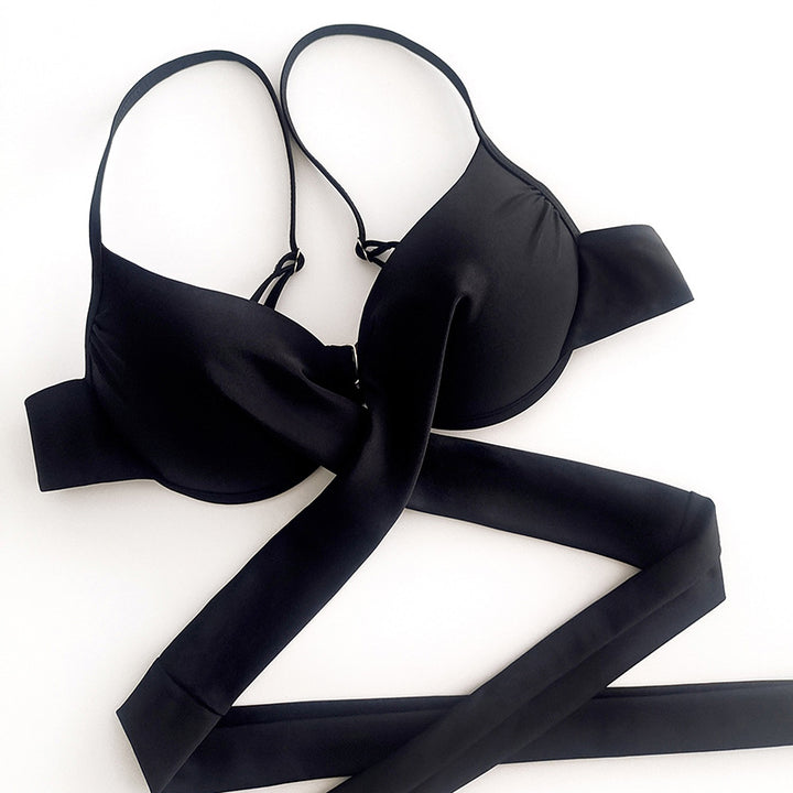 Dame Bikinisæt med elegant gennemsigtig nederdel Skovae