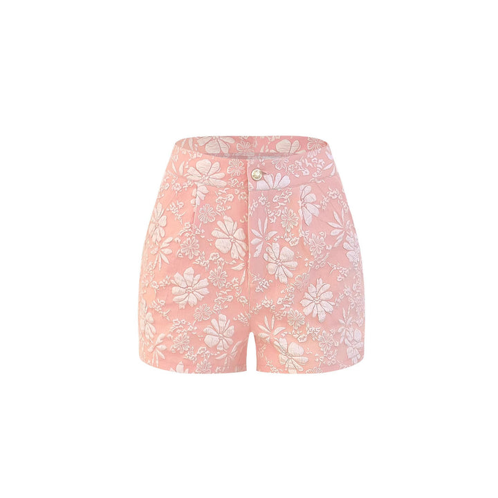 Kvinder Floral Prægning Høj Talje Shorts Stilla