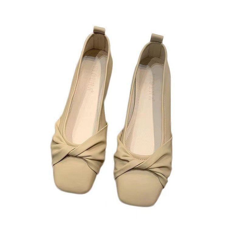 Dame Ballerinas med moderne knude-design og komfortabel sål Stilla