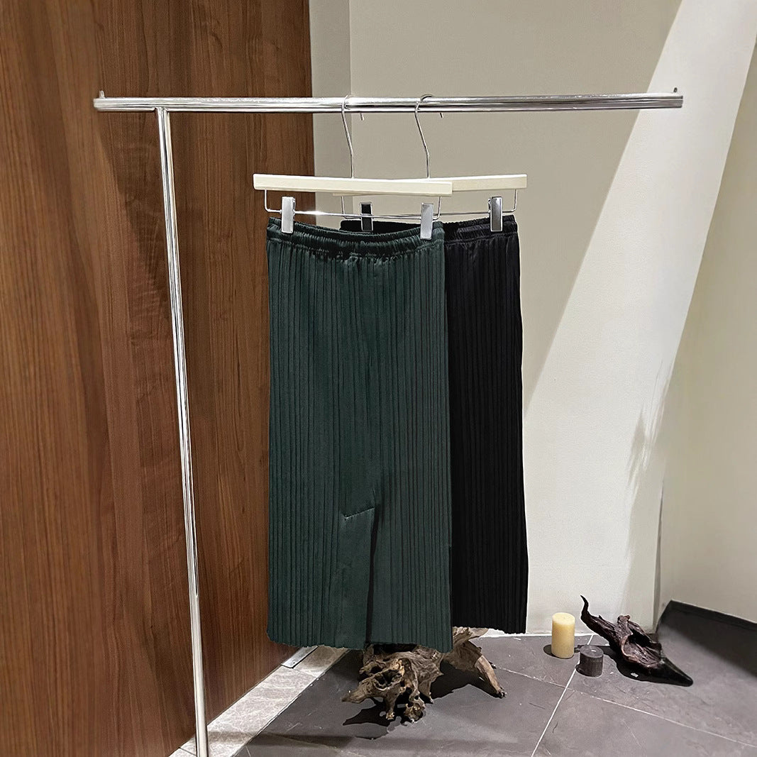 Dame elegant plisseret nederdel med elastisk talje og snortræk Stilla
