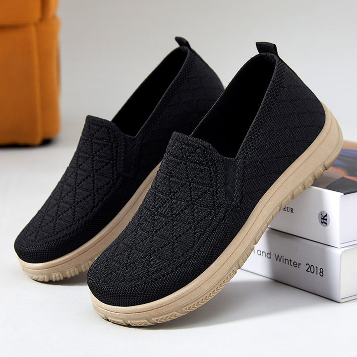 Dame Casual Komfort Slip-On Sneakers med struktureret overdel Stilla