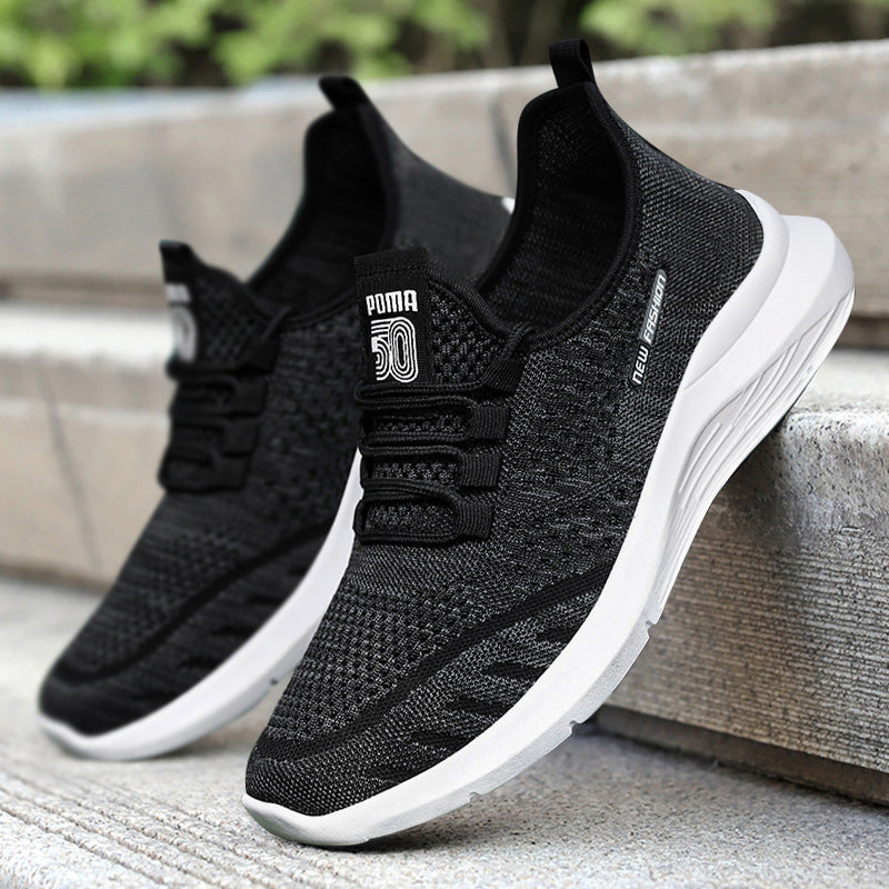 Dame Sporty Åndbar Sneakers med elastisk snøresystem og dæmpende fodseng Stilla