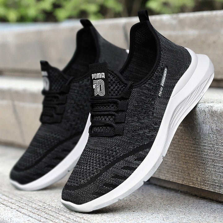 Dame Sporty Åndbar Sneakers med elastisk snøresystem og dæmpende fodseng Stilla