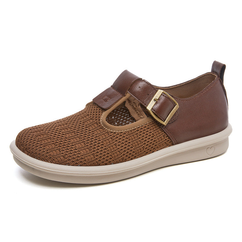 Dame Komfortable Slip-On Sneakers med moderne spænde Stilla