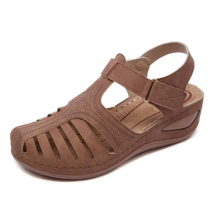 Dame Åndbare Komfort-Sandaler med justerbar rem og ergonomisk fodseng Stilla