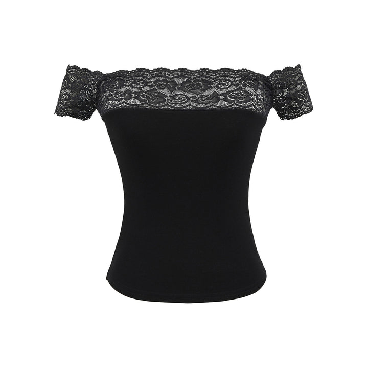Dame Spids-Bustier med Off-Shoulder Design og figursyet Snit Stilla