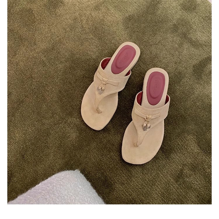 Dame Zehentrenner-sandaler med komfortabelt fodseng og elegant design Stilla