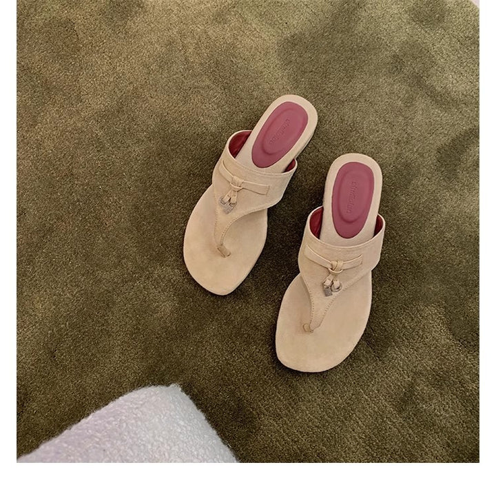 Dame Zehentrenner-sandaler med komfortabelt fodseng og elegant design Stilla