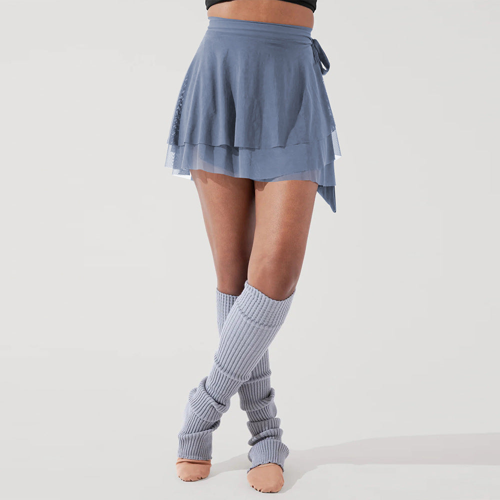 Damevinkle nederdel i let chiffon med satinlignende finish Stilla
