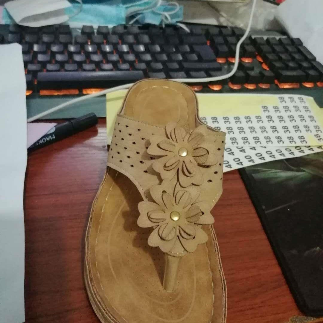 Dame flip-flops med blomsterdesign og ergonomisk sål Stilla