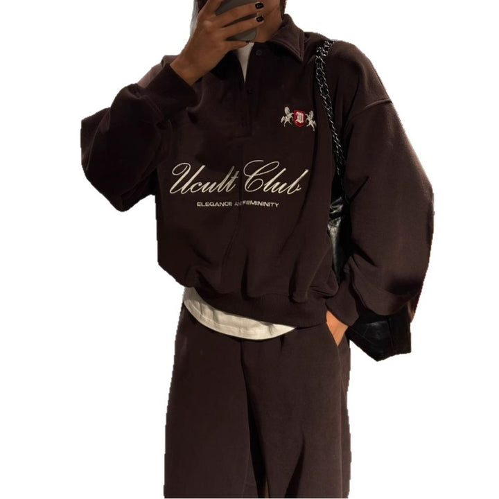 Damer casual polo sweater med elegant logo Stilla