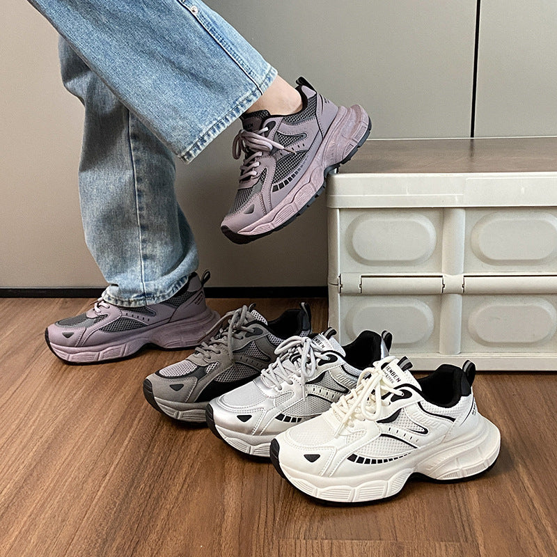 Dame Sporty Sneakers med luftig mesh-overflade og dæmpende sål Stilla