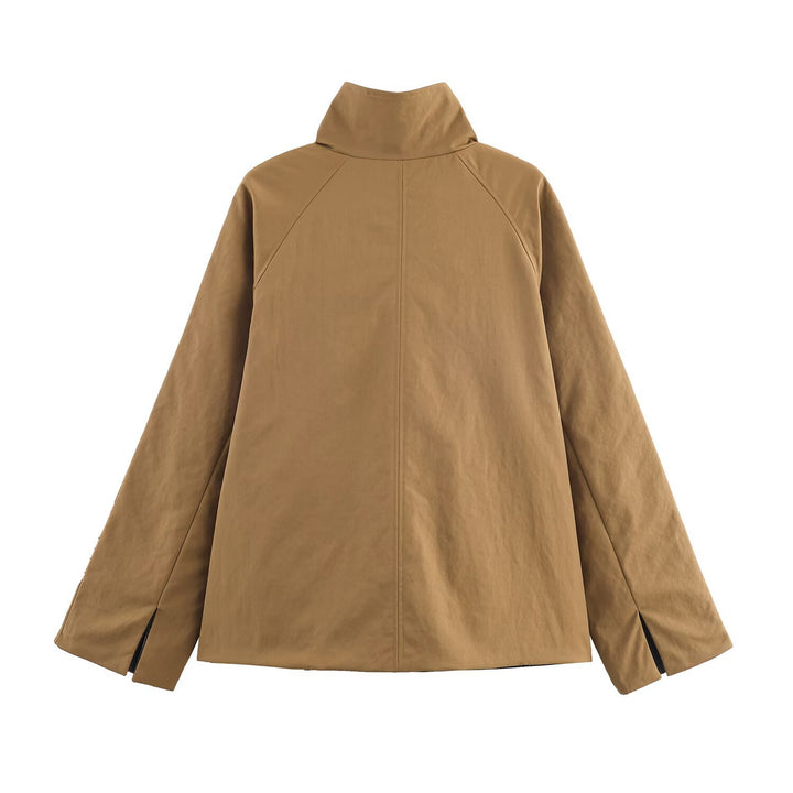 Dame urban oversized jakke med høj krave Stilla