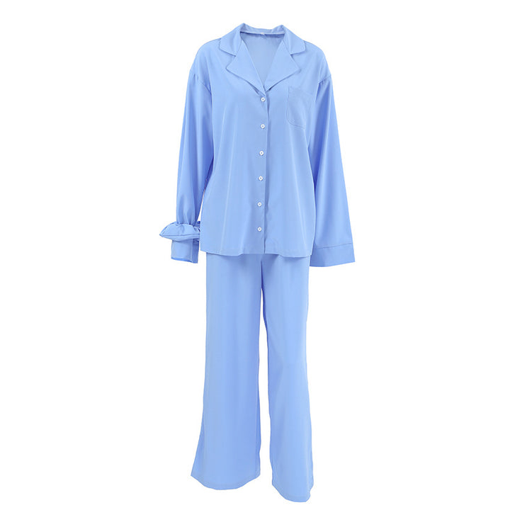 Dame luksus Satin pyjamasæt med elegant knaplukning og komfortable korte ærmer Stilla