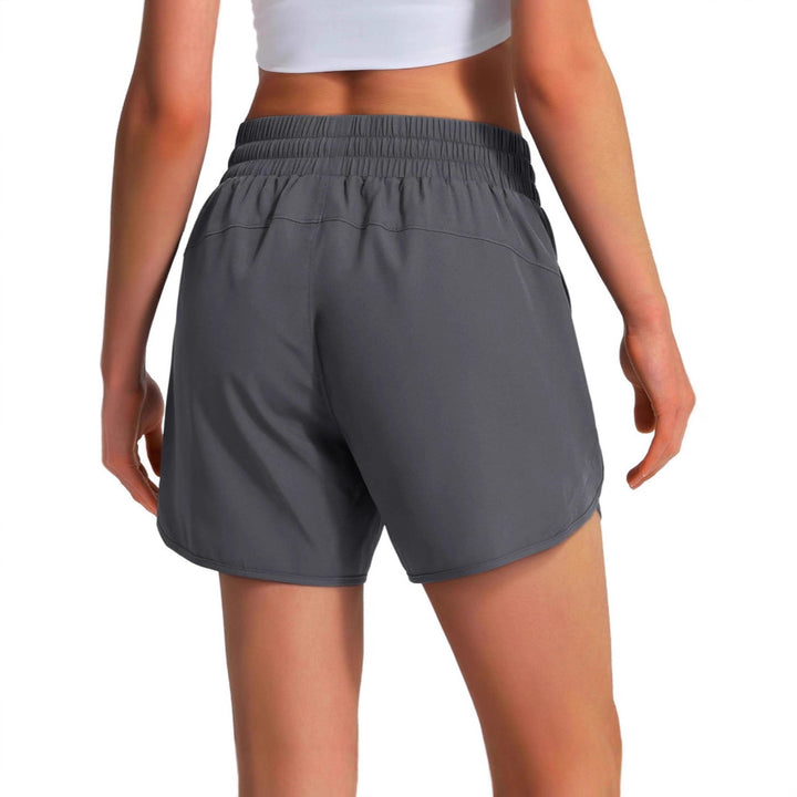 Dame åndbare sportshorts med fleksibel linning og lynlåslommer Stilla