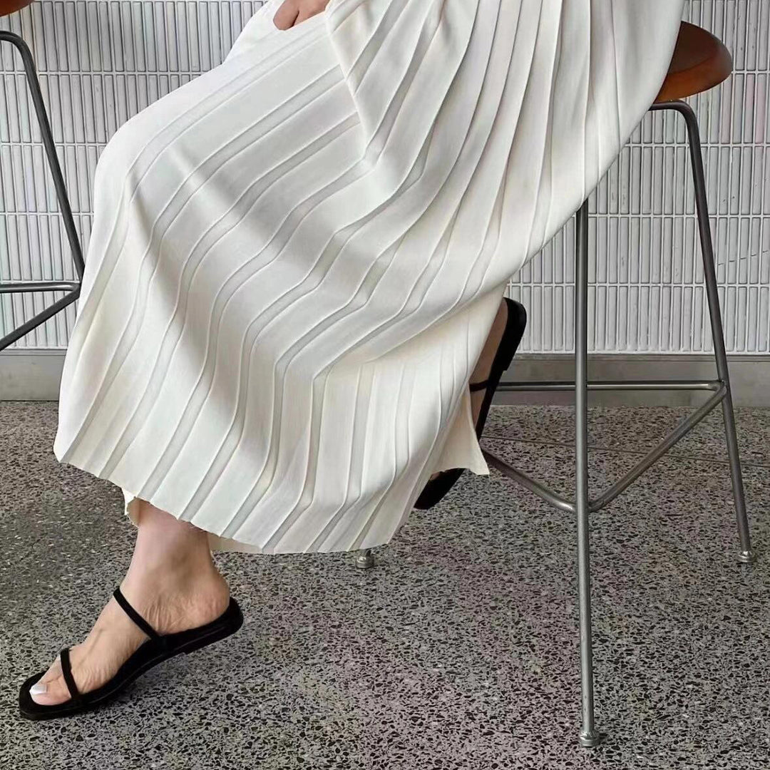 Femme Elegante Firkantet Tå Sklid Sandaler Stilla