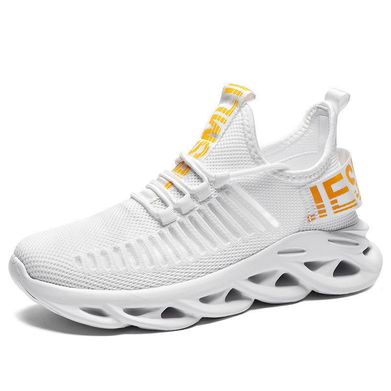 Unisex nan åndbare ultralette strik-sneakers med dæmpende hulsål Skovae