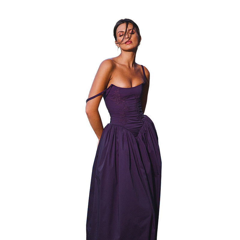 Dame Elegante A-linje Midi Kjole Stilla 1751522696