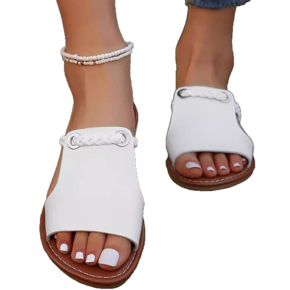 Dame stilfulde sandaler med flettet rem og fashionabelt design Stilla