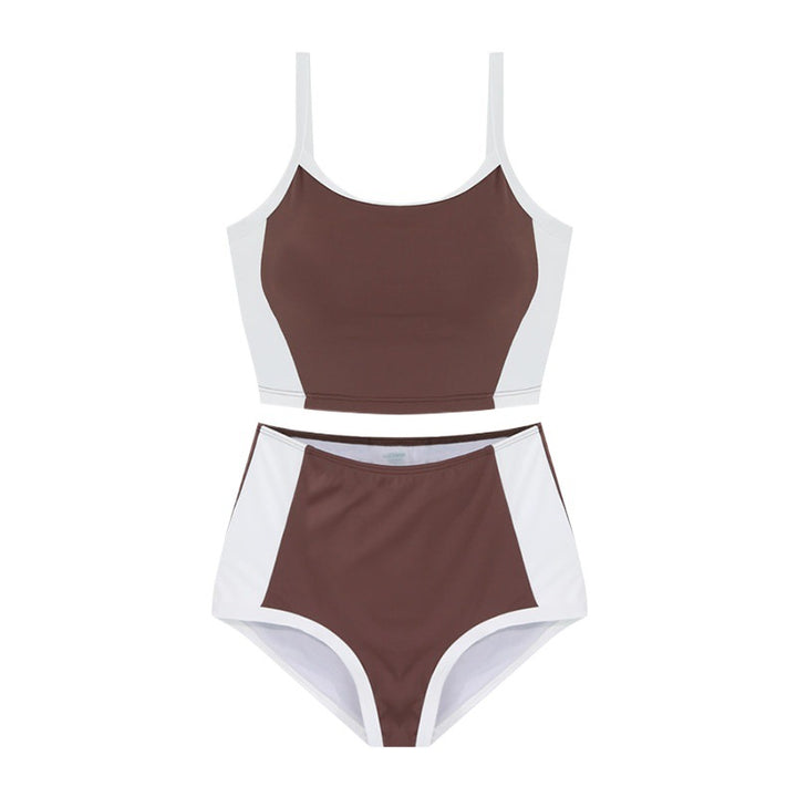 Femme Athletic Crop Top og Shorts Badedragt Sæt Stilla