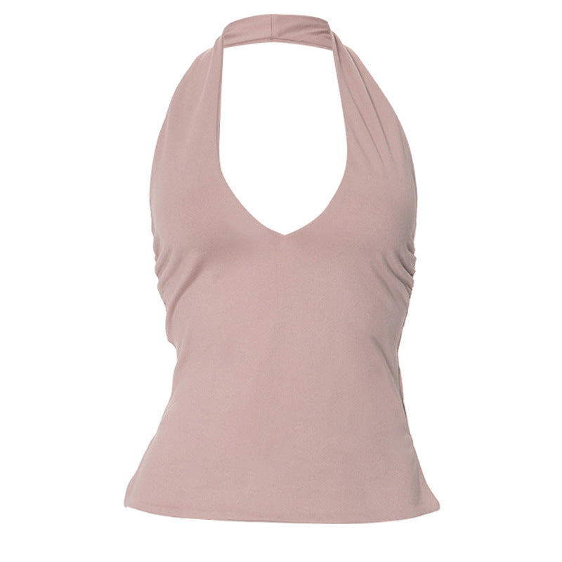 Femme Halter Neck Slim Fit Top Stilla