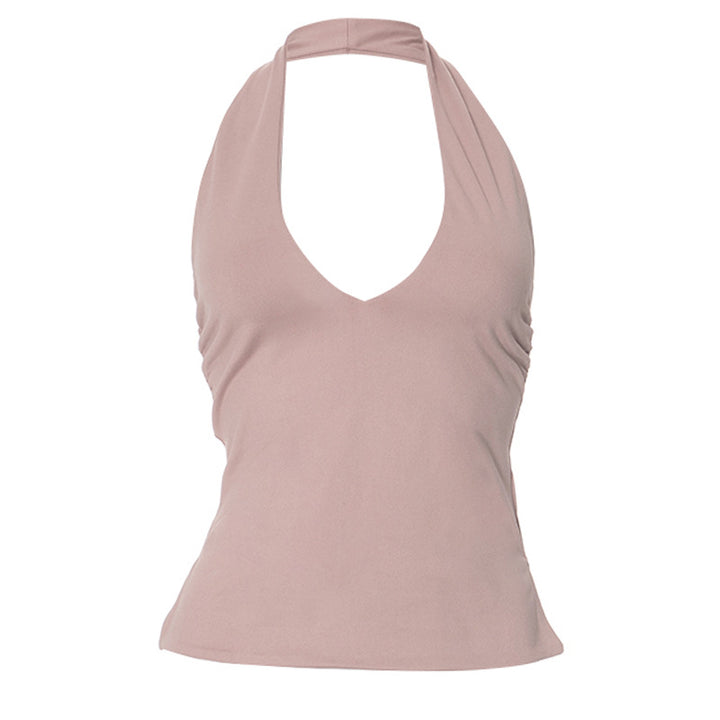 Femme Halter Neck Slim Fit Top Stilla