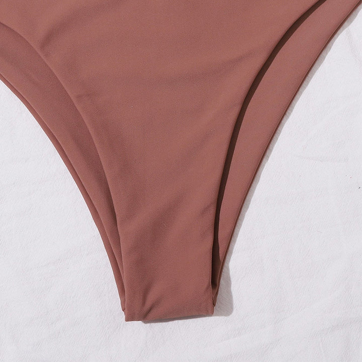 Dame Bandeau-Bikini med høj talje Skovae