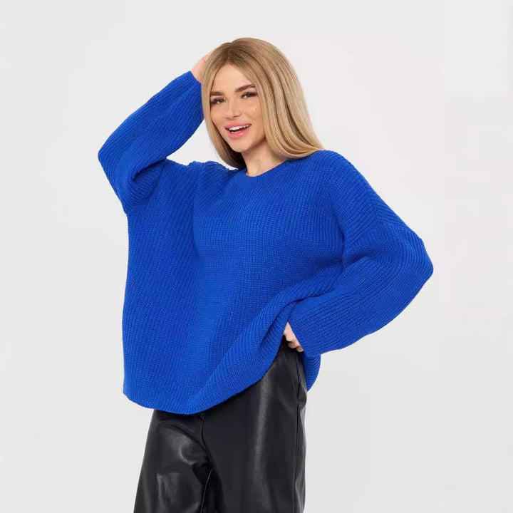 Dame Grovstrik Pullover Stilla