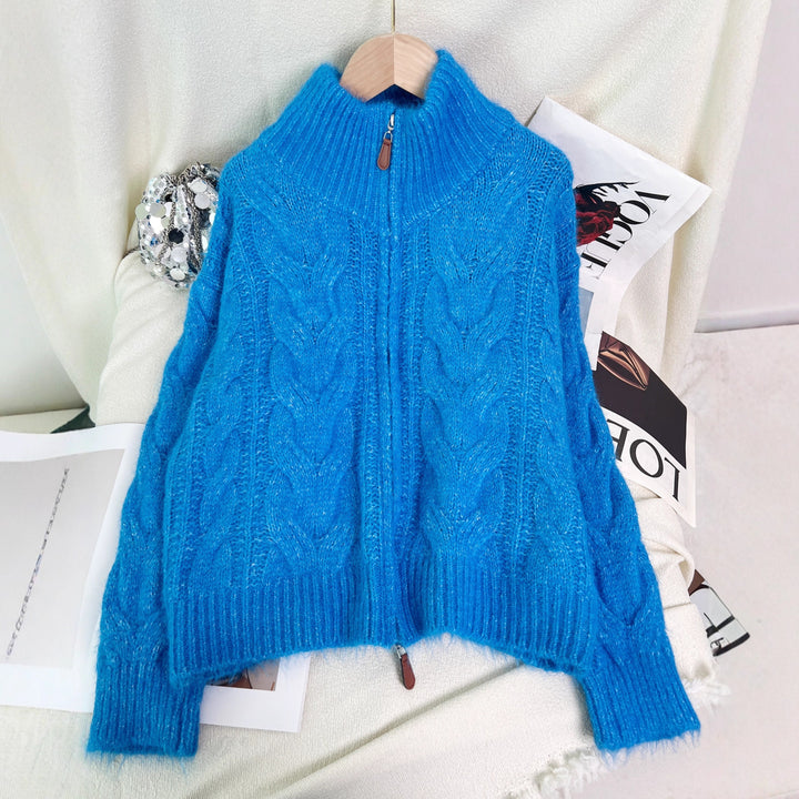 Kvinders cardigan med struktureret kabeldesign Stilla
