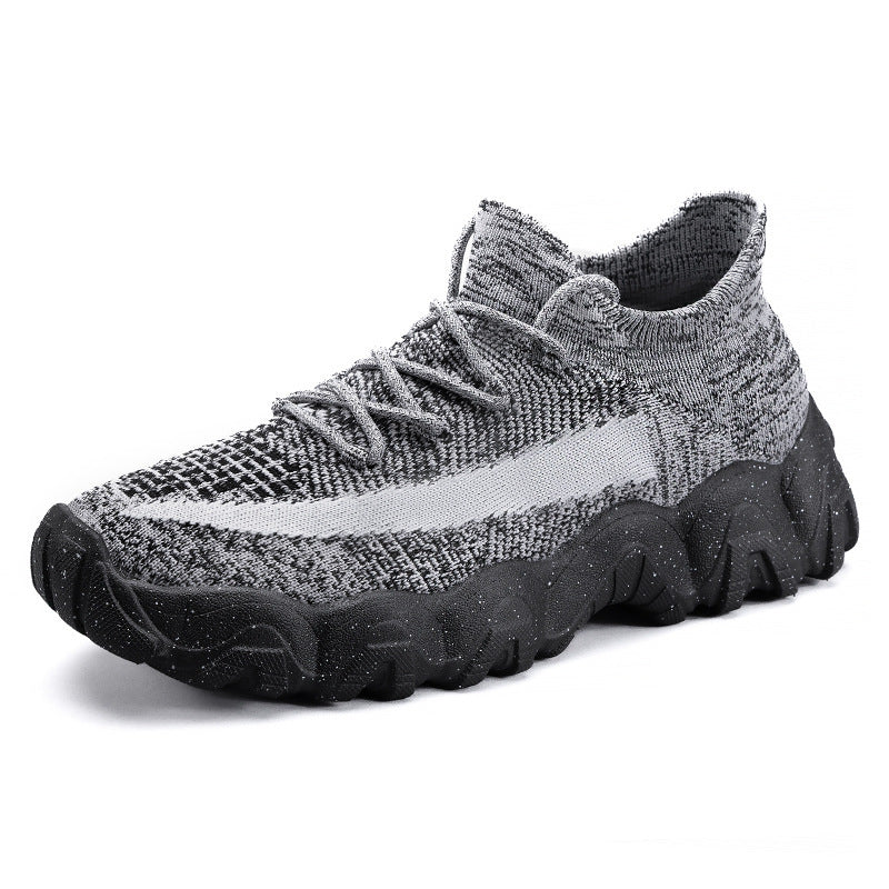 Dame Sporty Sneakers med fleksibelt strikdesign og polstret sål Stilla