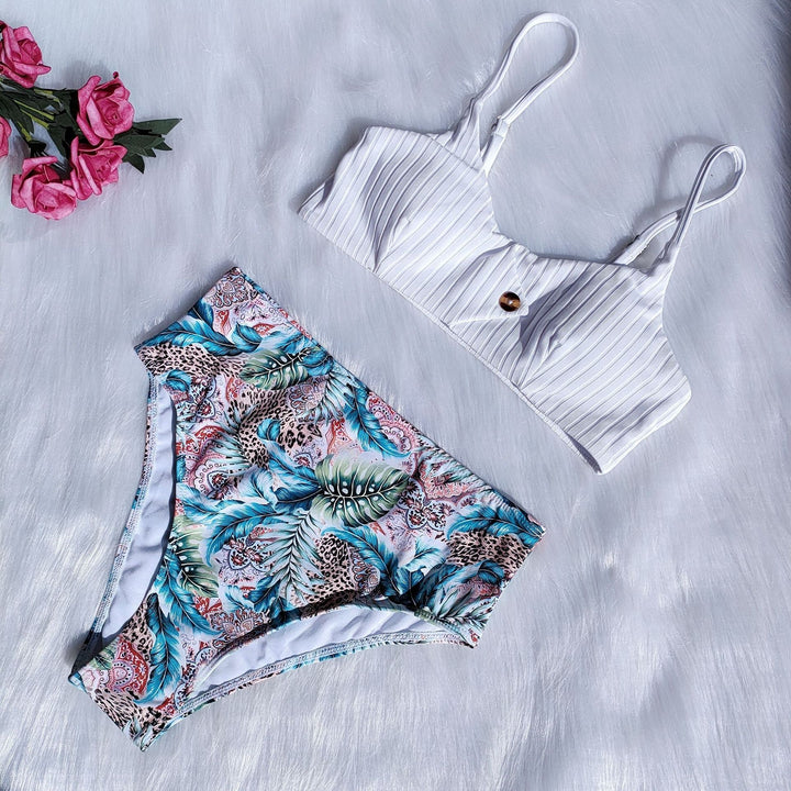 Dame Bikini-sæt med floralt design og moderne snit Skovae