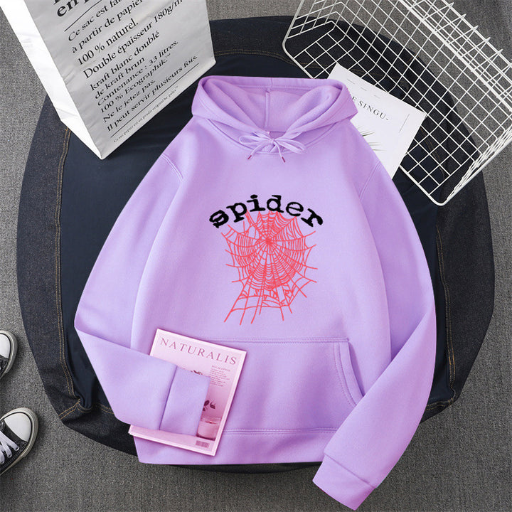 Kvinders hoodie med kreativ edderkoppemotiv Skovae