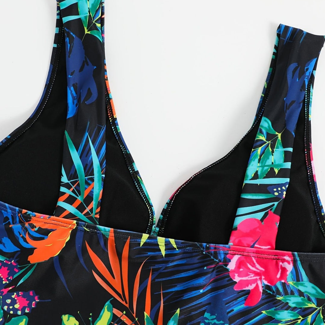 Dame sv swimsuit med elegant indpakningsdesign Skovae