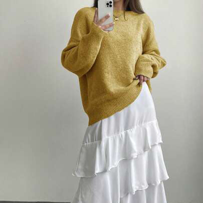 Kvinder Casual Sweater med blødt tekstureret materiale og elegant snit Stilla