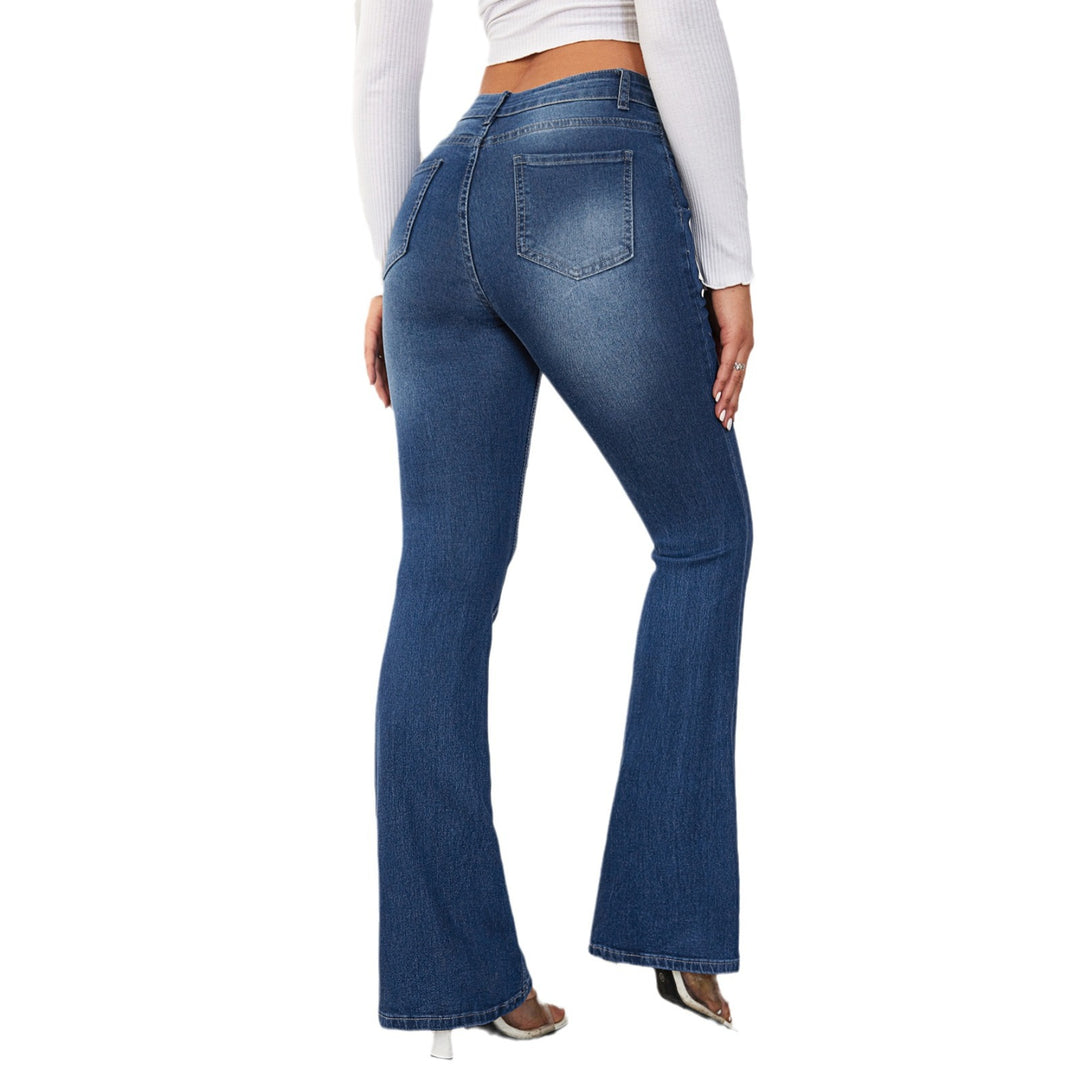 Dame Flared Jeans med høj talje og elegant denim Stilla