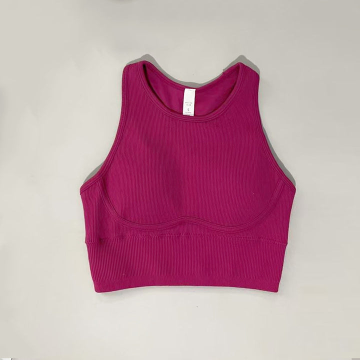 Dame Sports Bustier med åndbart ribstof og støttende design Stilla