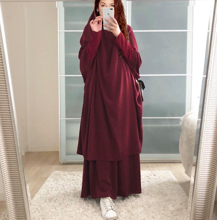 Dame Langærmet Kaftan med Elegant Snit og Bredt Design Stilla