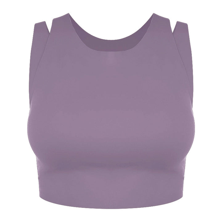 Dame Sporty High-Performance Crop-Top med åndbar tekstur Stilla