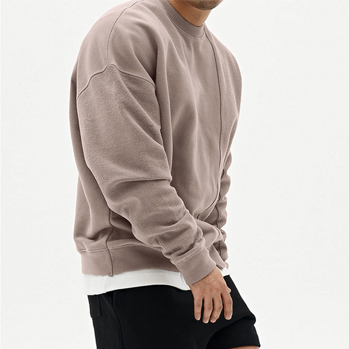 Herre Komfortabel Sweatshirt med moderne snit og høj krave Stilla