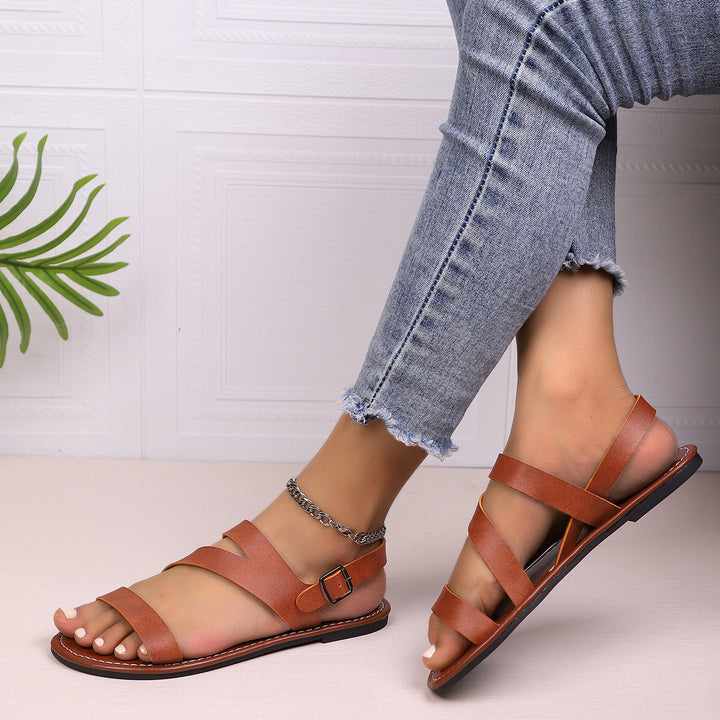 Dame sandaler med justerbar rem og ergonomisk sål Stilla