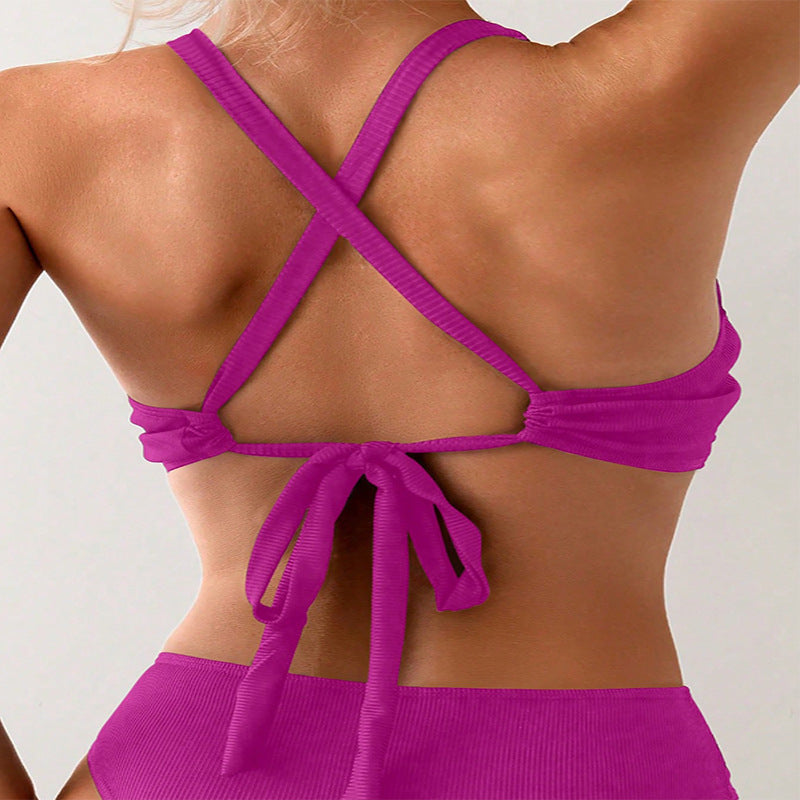 Dame Sport-Bikini-Top med smart kryds-design Skovae