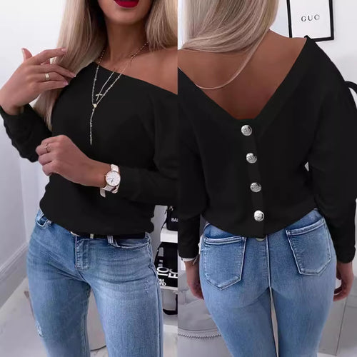 Dame Off-Shoulder Behagelig Sweatshirt Stilla